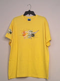 Shoo! Fly logo Big front center, logo small right sleeve, logo Big back center