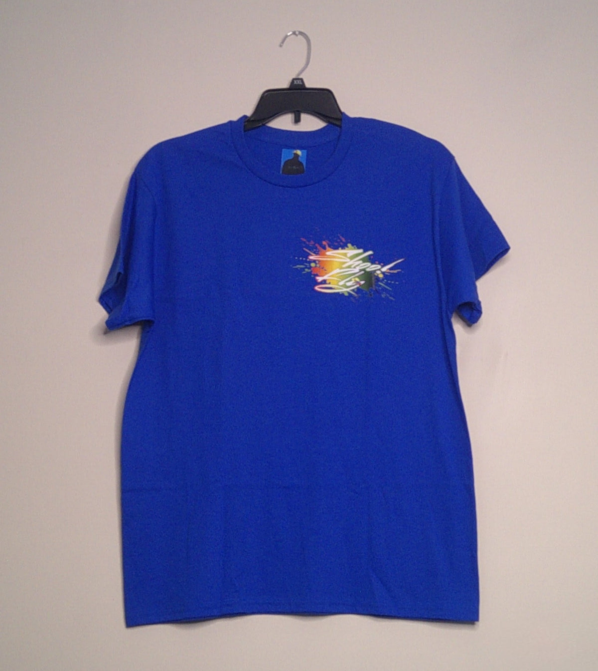 Shoo! Fly logo small left front Logo Big center back