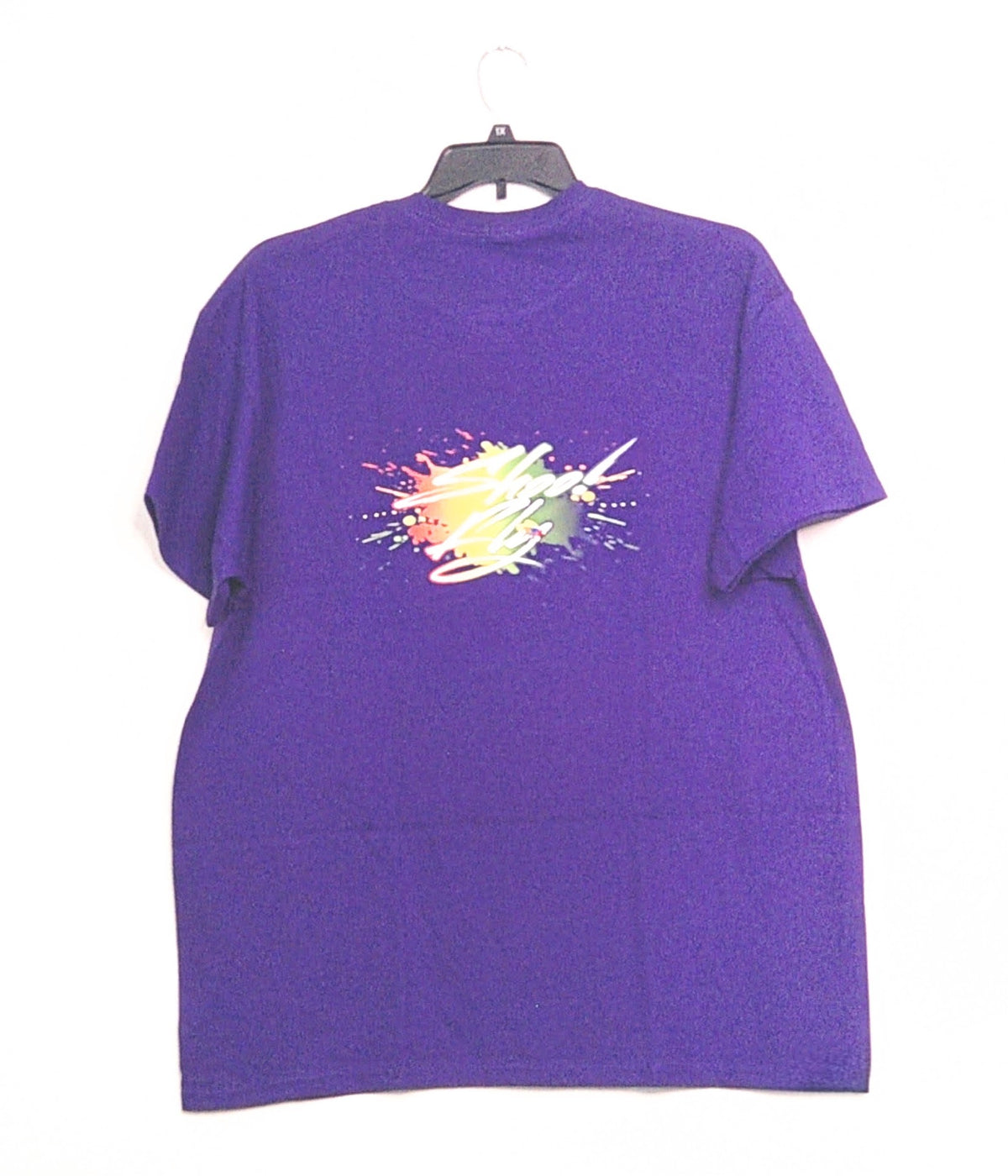 Shoo! Fly logo small Front right logo Big center back